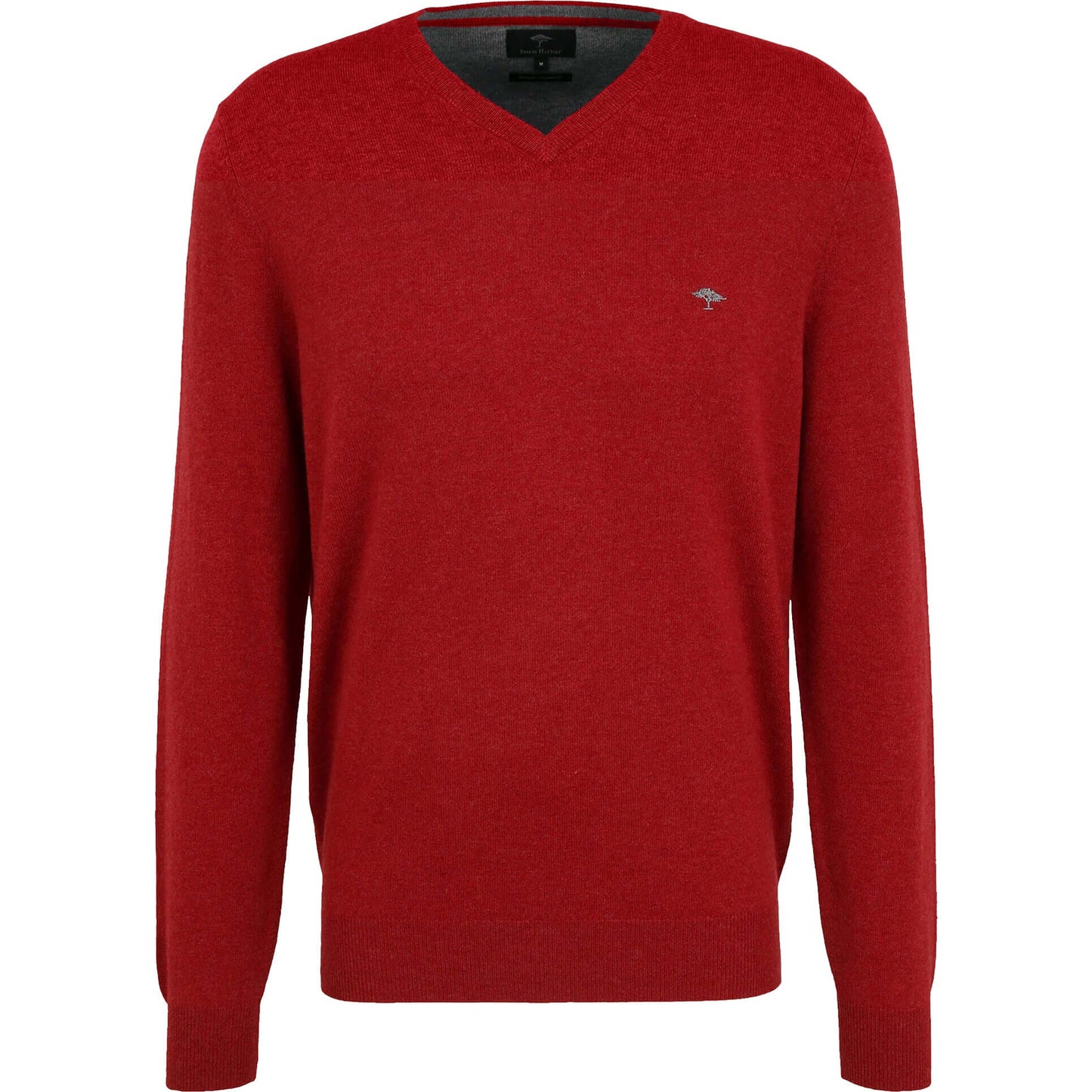 Fynch Hatton - V Neck Pullover | Merino Cashmere - Colour: Red