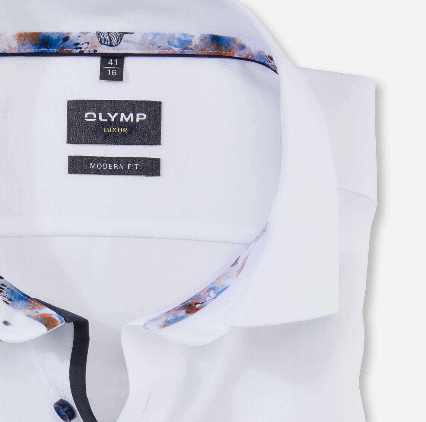 Olymp - Luxor Shirt | Textured Plain - Colour: White