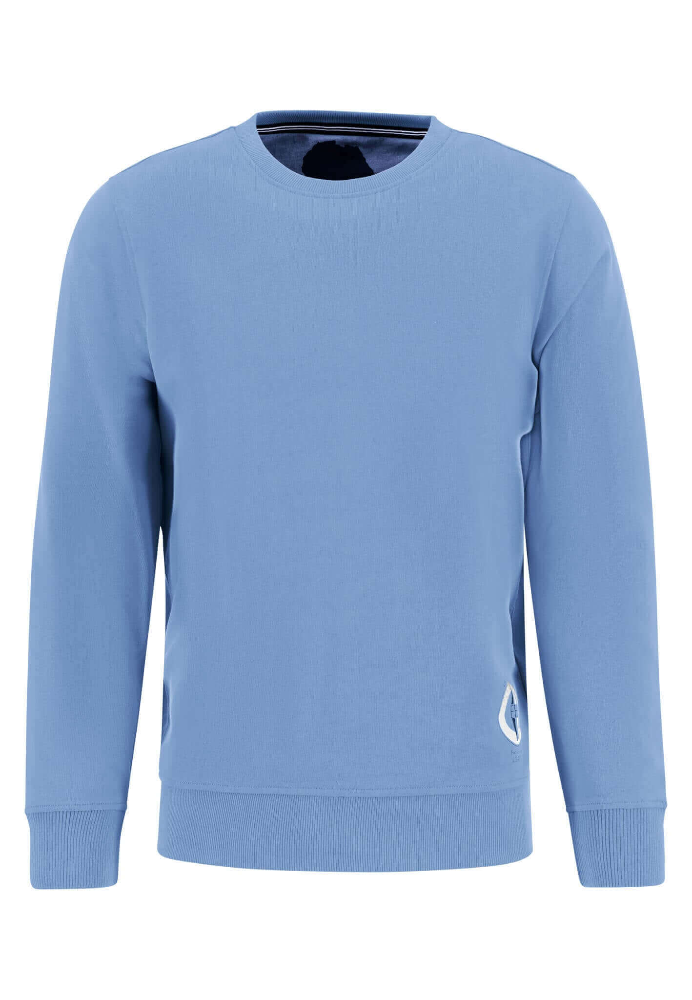 Fynch Hatton - Cotton Sweatshirt - Colour: Light Sky