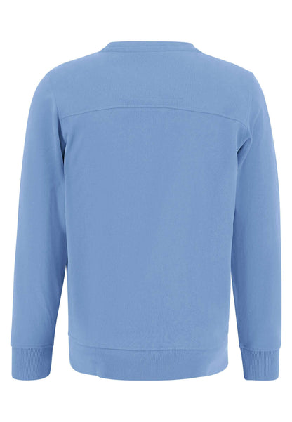 Fynch Hatton - Cotton Sweatshirt - Colour: Light Sky