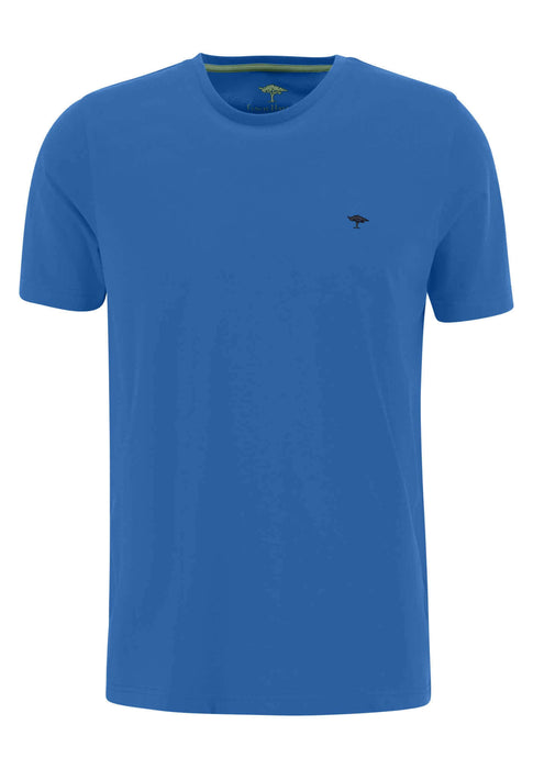 Fynch Hatton | Cotton T-Shirt | Colour: Bright Ocean