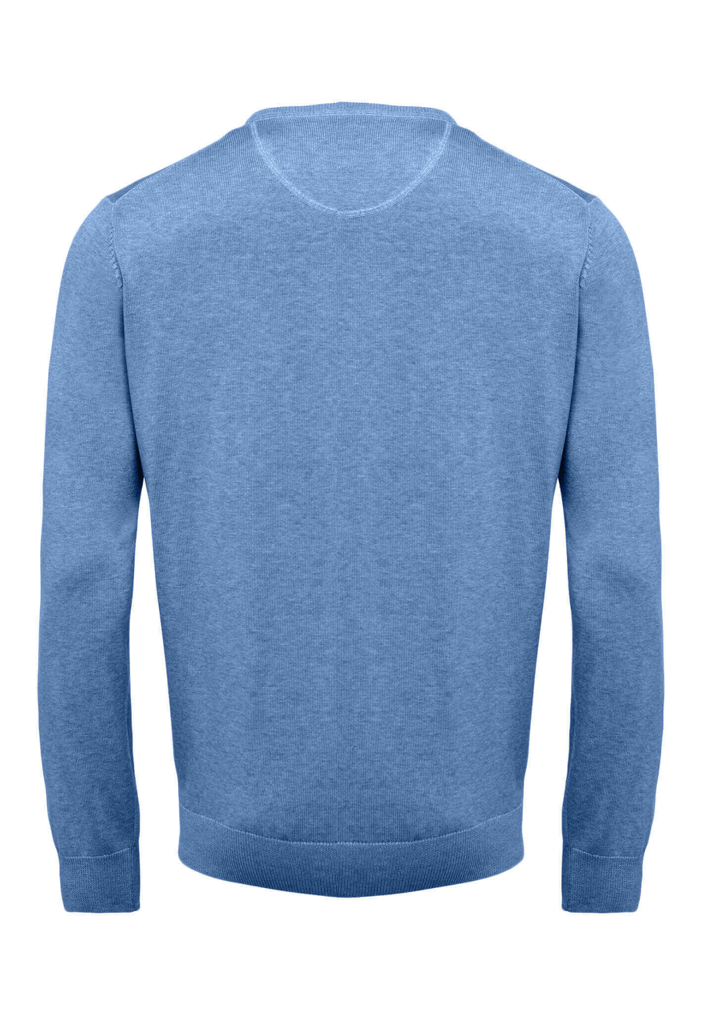 Fynch Hatton - Crew Neck Pullover | Cotton - Colour: Light Sky