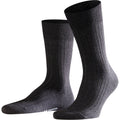 Falke Bristol wool dress socks in Charcoal – product view