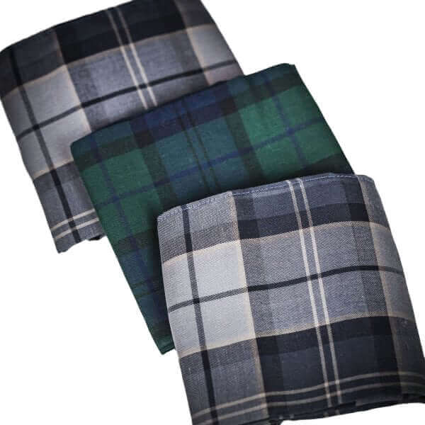 Barbour - Tartan Handkerchiefs - Colour: Navy / Grey