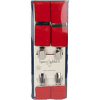 Hunt & Holditch - Clip Braces - Colour: Red