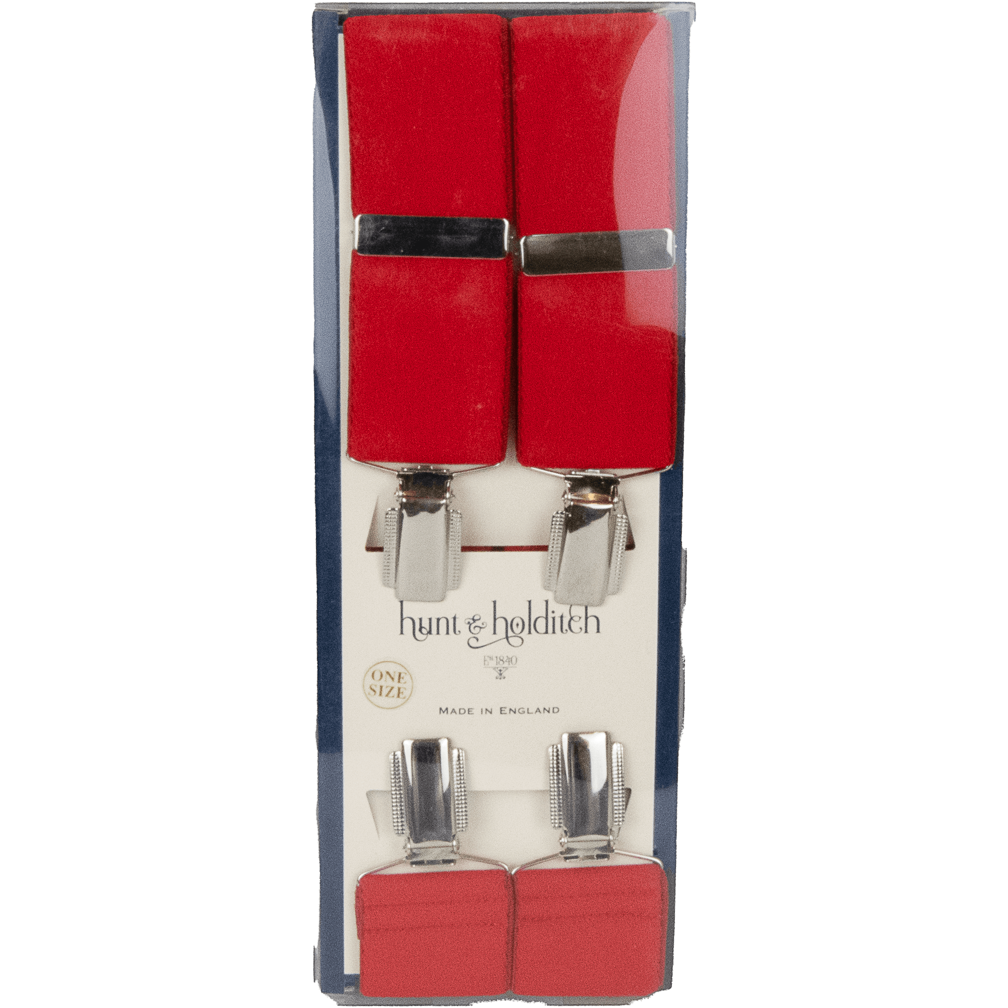 Hunt & Holditch - Clip Braces - Colour: Red