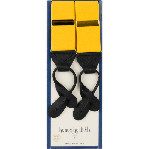 Hunt & Holditch - Button Braces - Colour: Gold