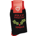Viyella | Jolly Holly Novelty Sock - Black | Sock size: 6 to 11