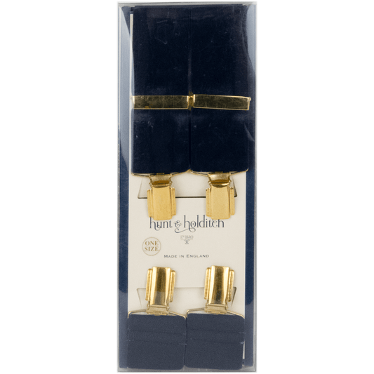 Hunt & Holditch - Clip Braces - Colour: Navy