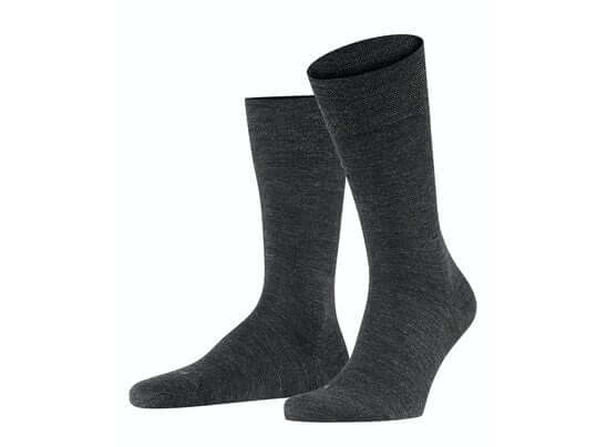 Falke - Sensitive Berlin Wool Cotton Mix Sock - Colour: Charcoal