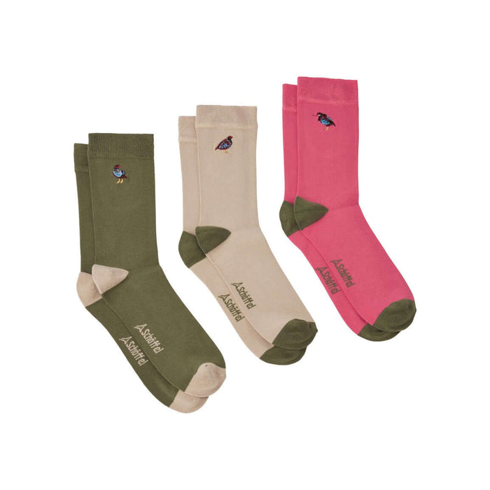 Schoffel | Bamboo Socks | 3 Pack Gift Box | Colour: Partidges