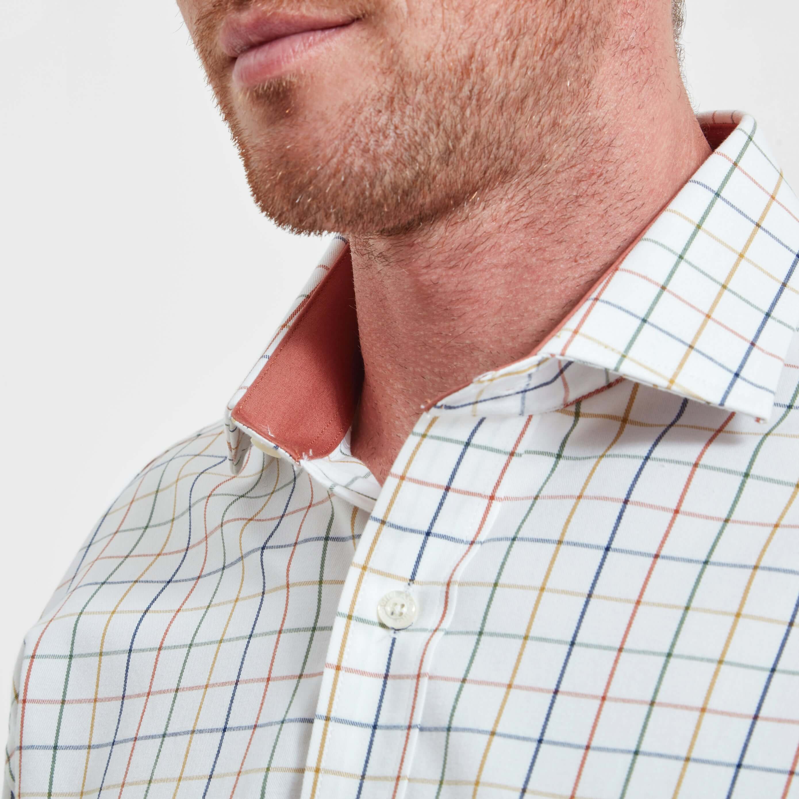 Schoffel - Wells Tailored Sporting Shirt - Color: Rust / Green Check