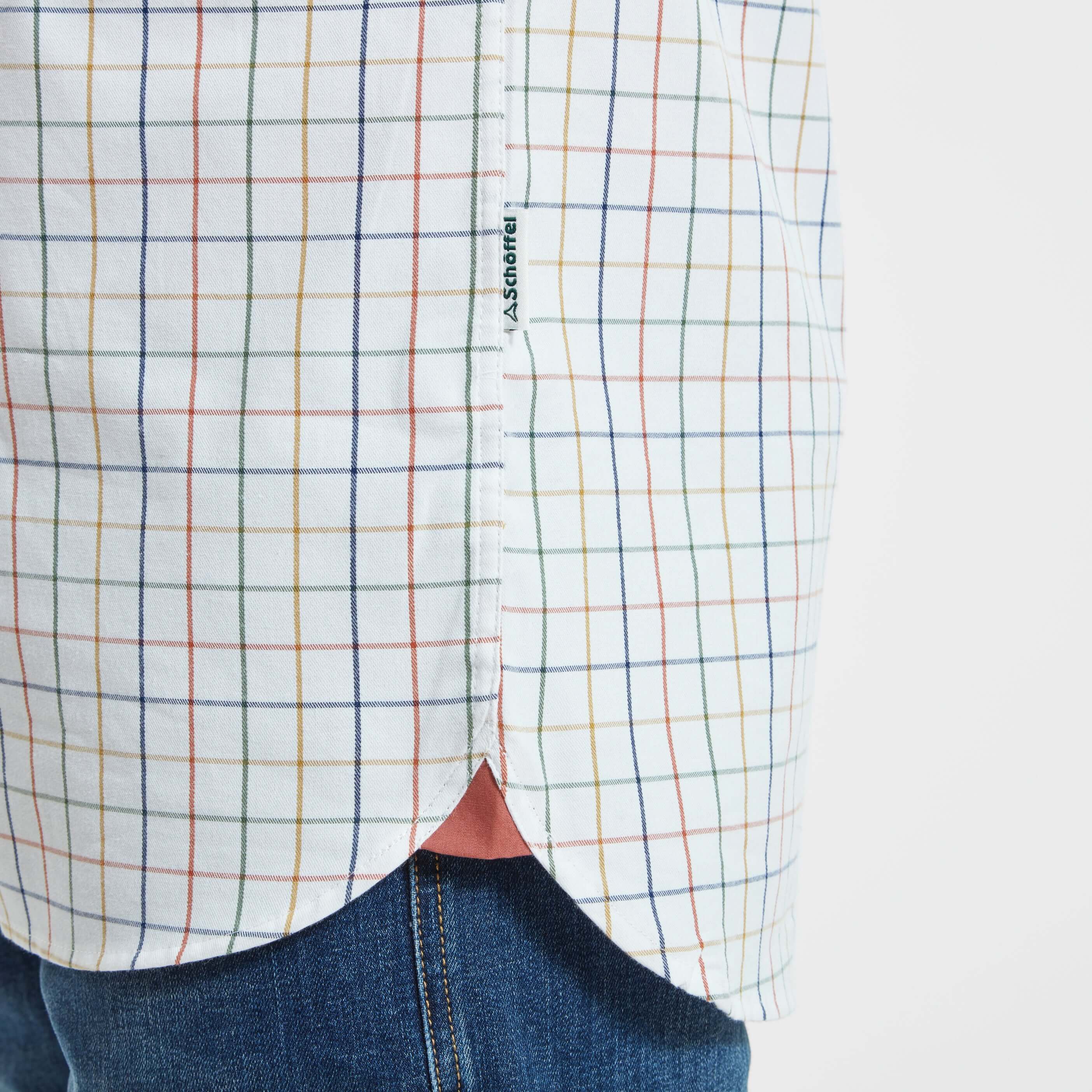 Schoffel - Wells Tailored Sporting Shirt - Color: Rust / Green Check