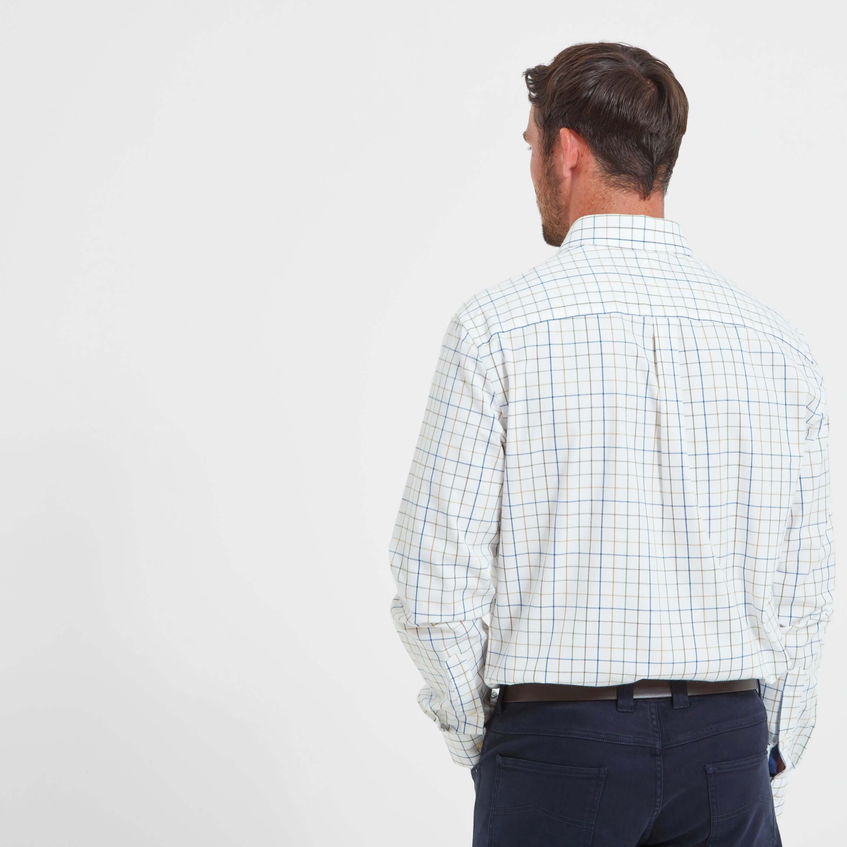 Schoffel - Wells Tailored Sporting Shirt - Color: Rust / Green Check