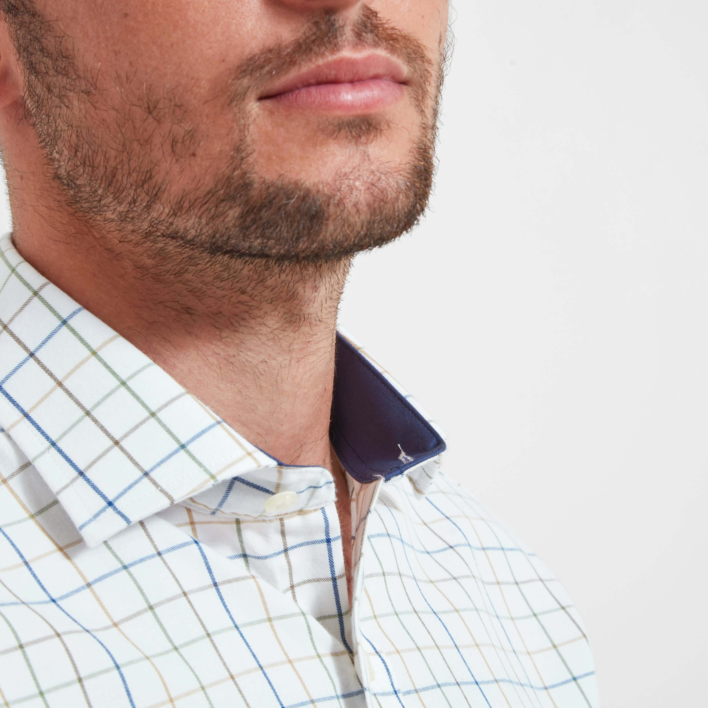 Schoffel - Wells Tailored Sporting Shirt - Color: Rust / Green Check