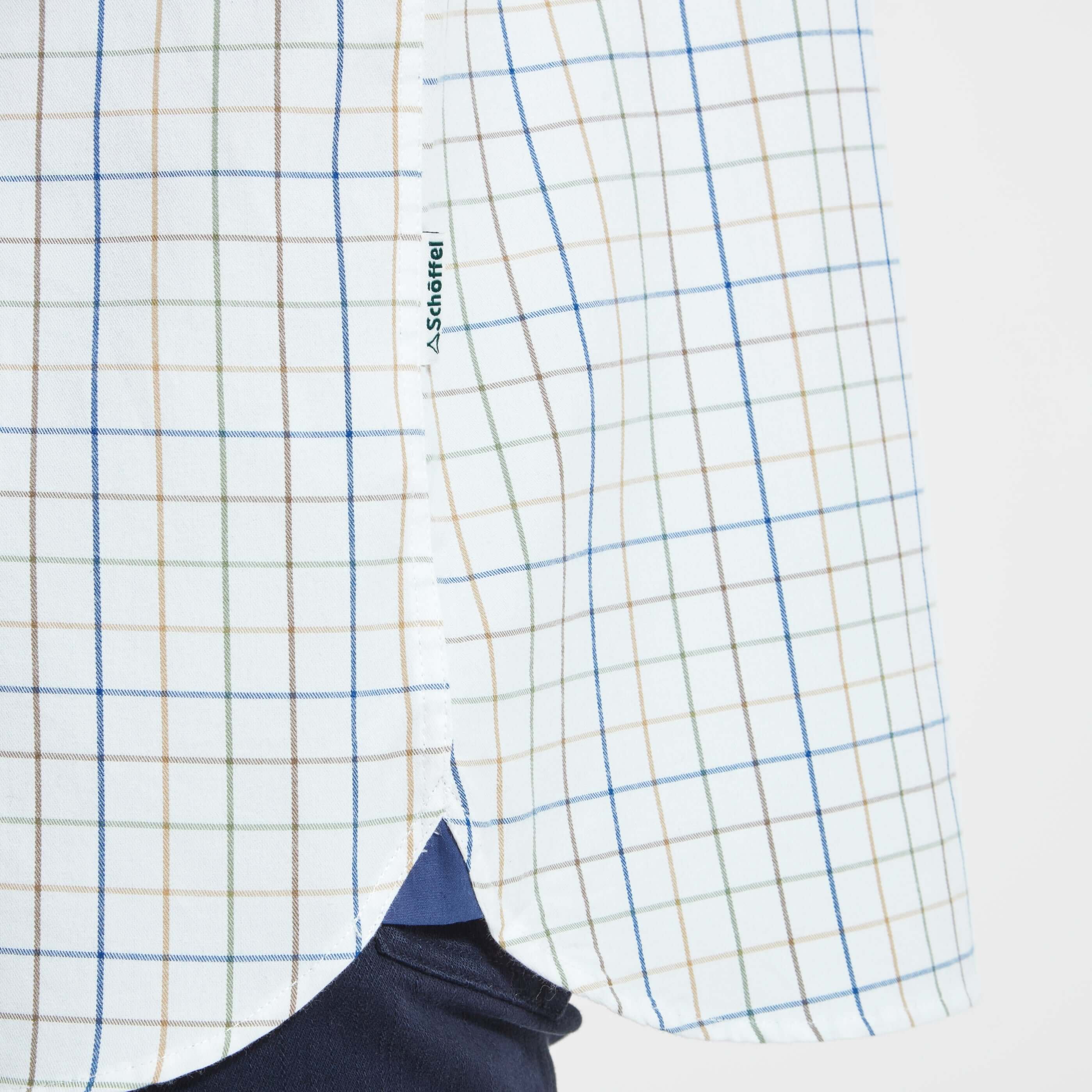 Schoffel - Wells Tailored Sporting Shirt - Color: Rust / Green Check