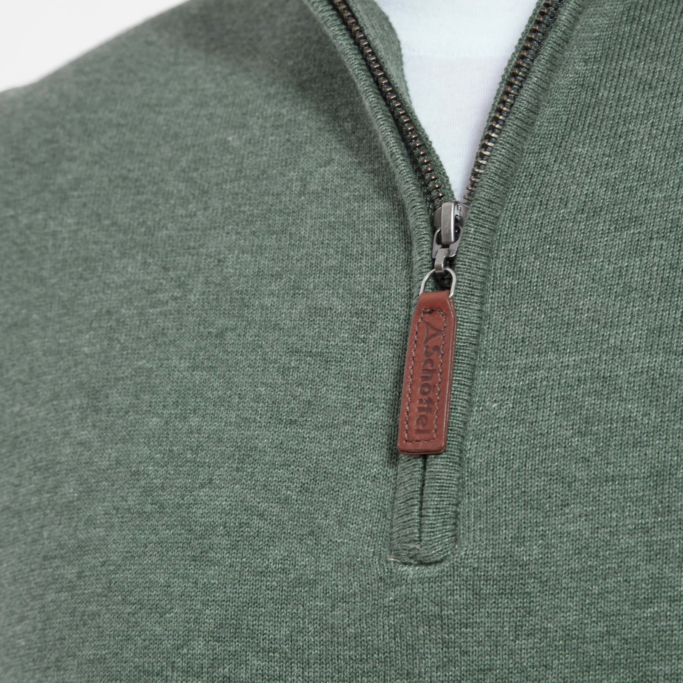 Schoffel - Porthmeor Pima Cotton 1/4 Zip - Colour: Country Green