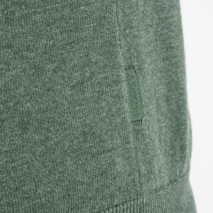 Schoffel | Porthmeor Pima Cotton 1/4 Zip | Colour: Country Green, Grey