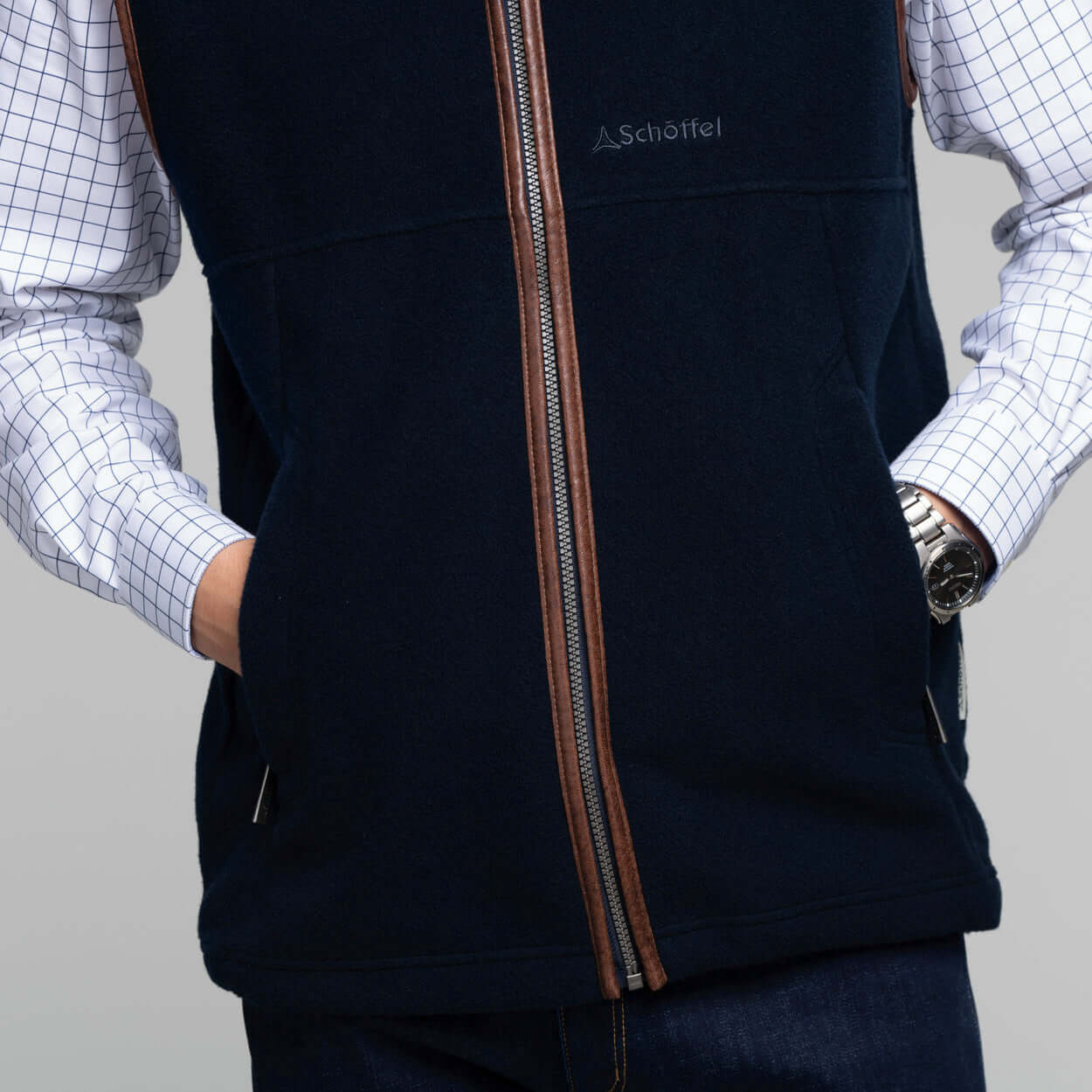 Schoffel - Oakham Fleece Gilet - Colour: Navy