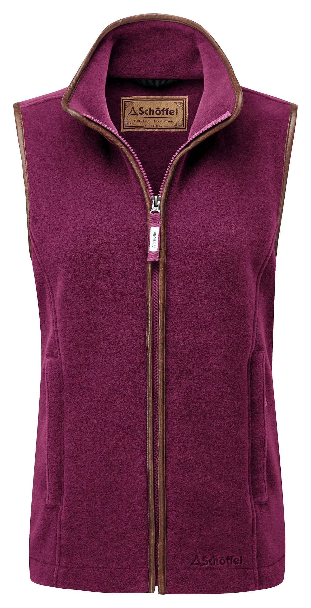 Schoffel - Lyndon Fleece Gilet - Colour: Mulberry