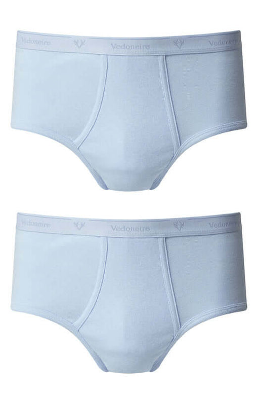 Vedoneire | Briefs | Cotton | Blue | 2 Pack | Waist Size: Medium, Large, Extra Large, 2XL