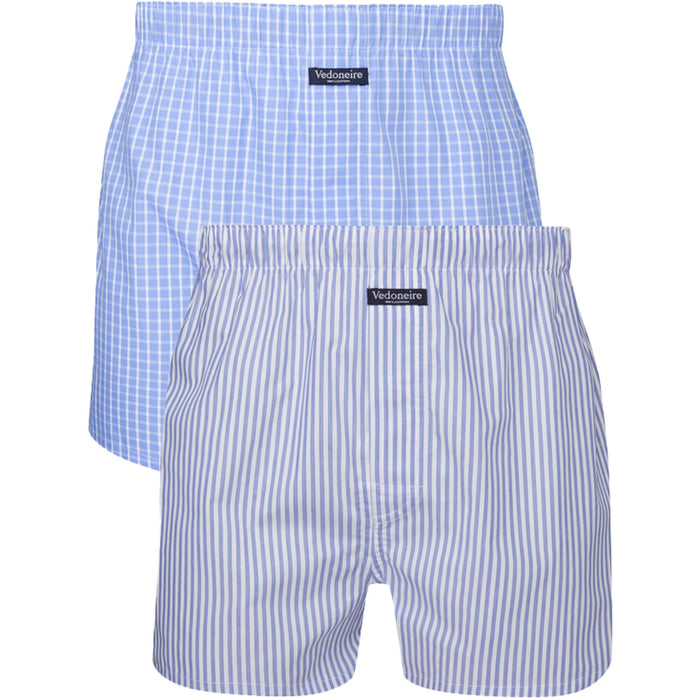 Vedoneire | Boxer Shorts | Cotton | Assorted | 2 Pack | Waist Size: Medium, Large, Extra Large, 2XL