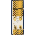 Hunt & Holditch - Fancy Clip Braces - Paisley - Colour: MUSTARD