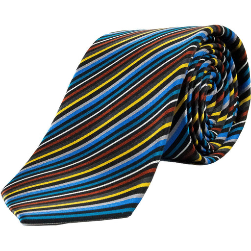Van Buck | Fine Stripe Tie - Multi | Colour: Multi
