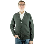 William Lockie - Lambswool Cardigan - Colour: Seaweed