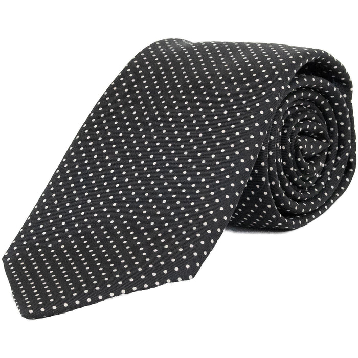 Livingston | Micro Dot Tie | Colour: Black/White