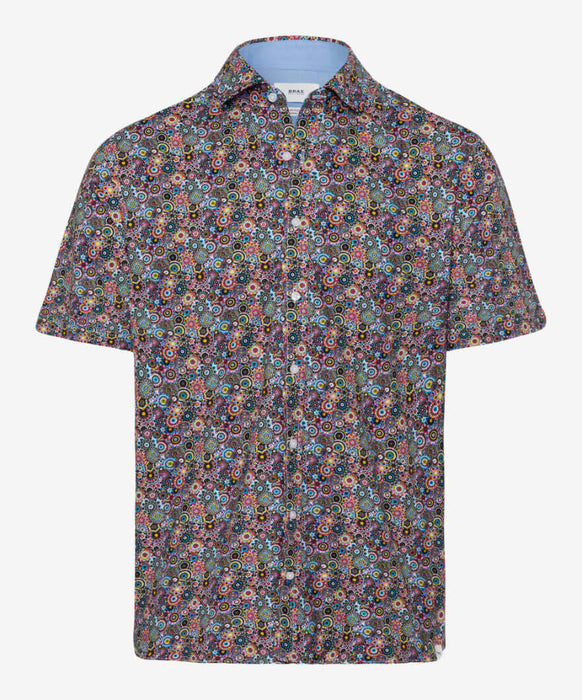 Brax | Hardy Short Sleeved Shirt | Colour: Multi Print