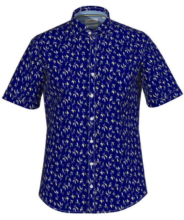 Brax | Hardy Short Sleeved Shirt | Colour: Navy Print