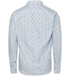Brax - Harold Cotton Shirt - Ice Blue - Colour: Ice Blue Print