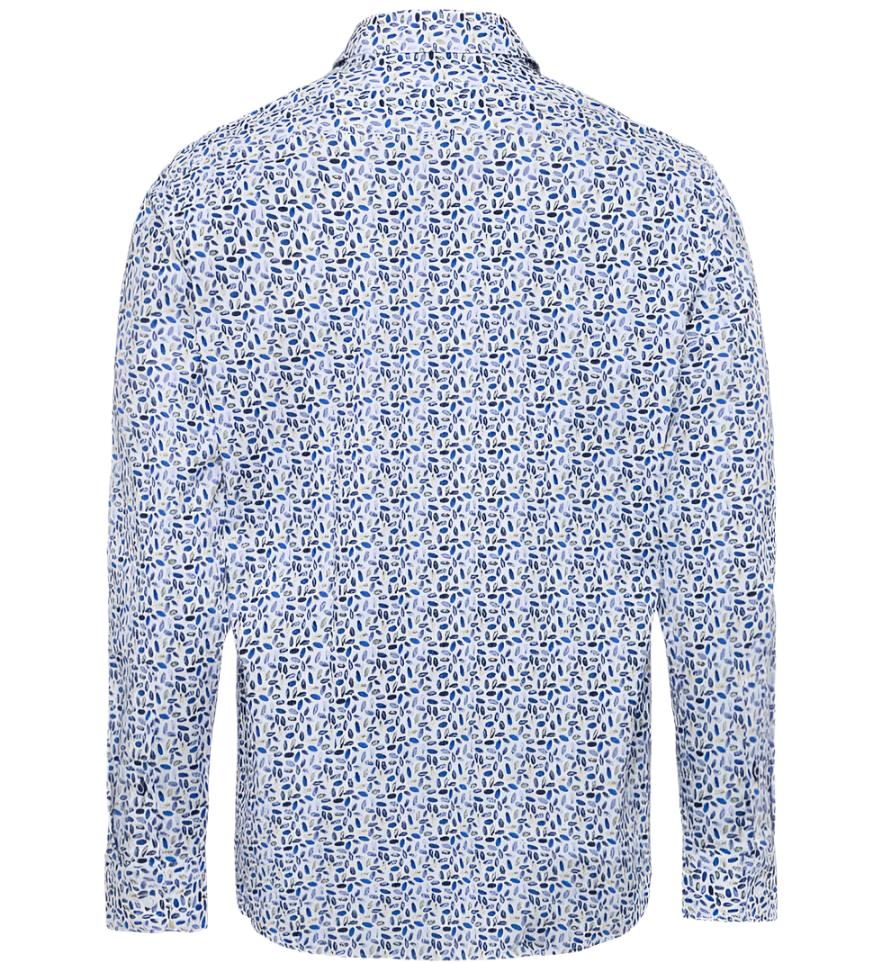 Brax - Daniel Shirt - Colour: Ice Blue Print