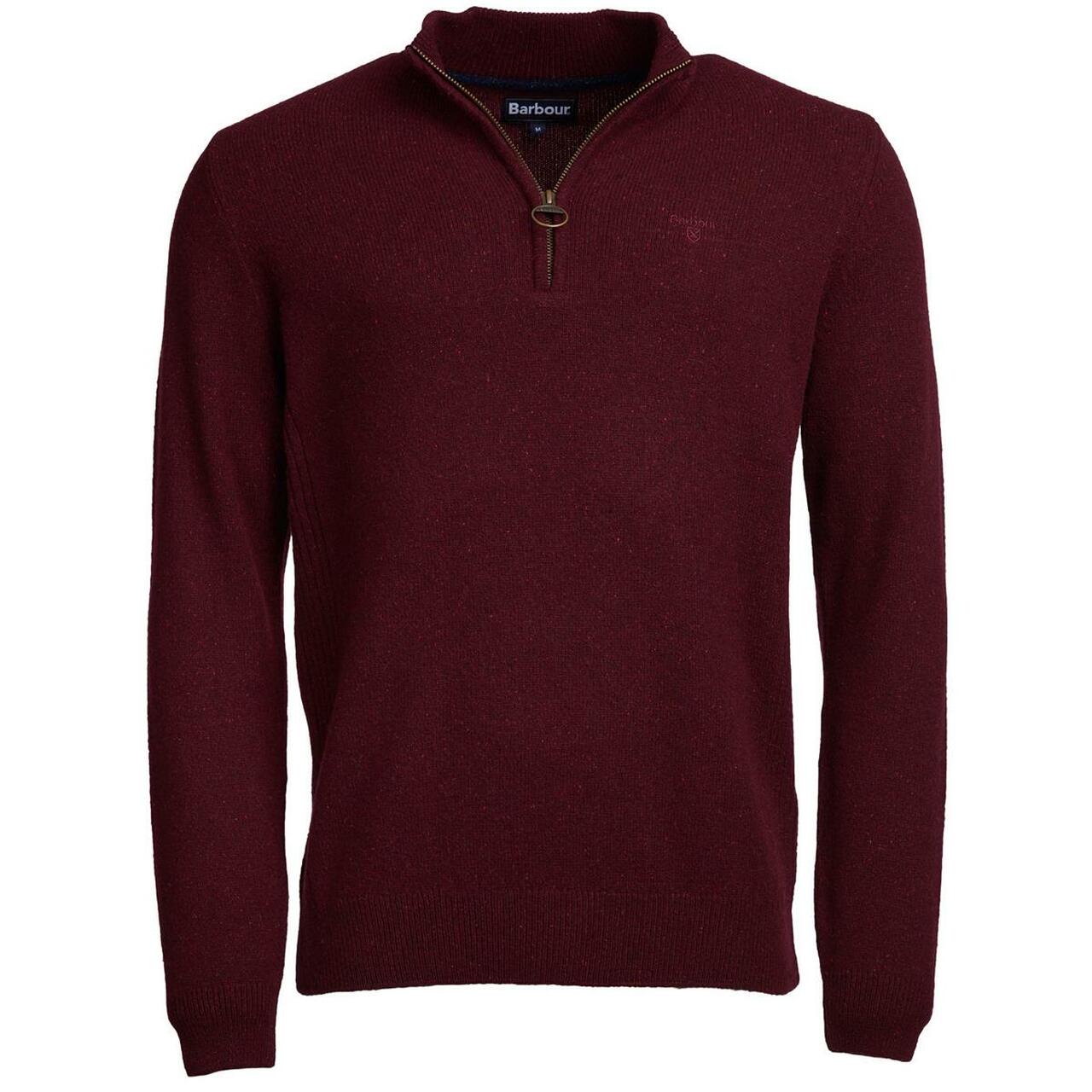 Barbour - Tisbury 1/4 Zip Pullover - Colour: Ruby