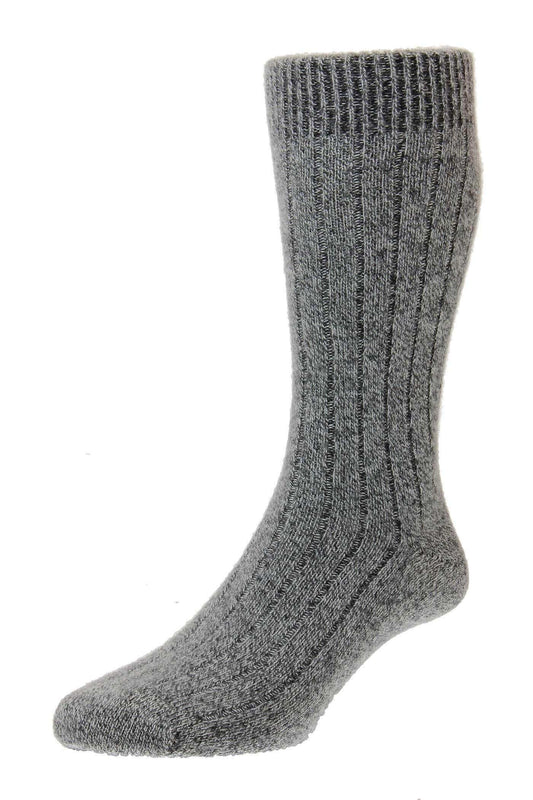 Pantherella - Luxury Cashmere Socks - Colour: Charcoal Marl