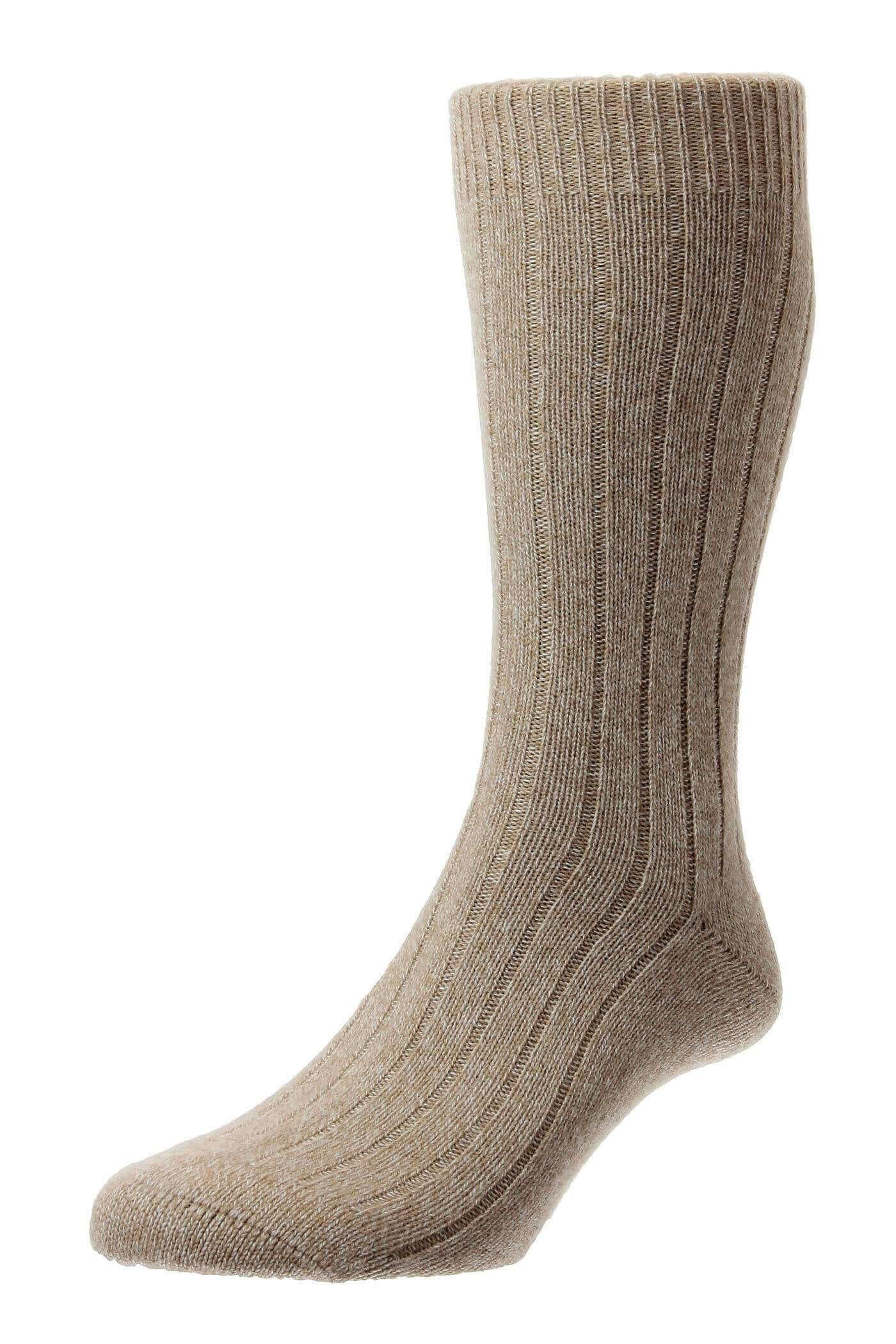 Pantherella - Luxury Cashmere Socks - Colour: Oatmeal Marl