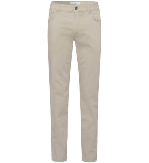 Brax Cadiz Marathon stretch-cotton jeans in Bone – product view one