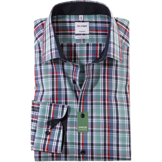 Olymp - Check Shirt - Colour: Green Check