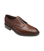 Loake - Badminton Brogue | Rubber Sole - Colour: Dark Brown
