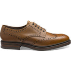 Loake - Badminton Brogue | Rubber Sole - Colour: Mahogany Grain