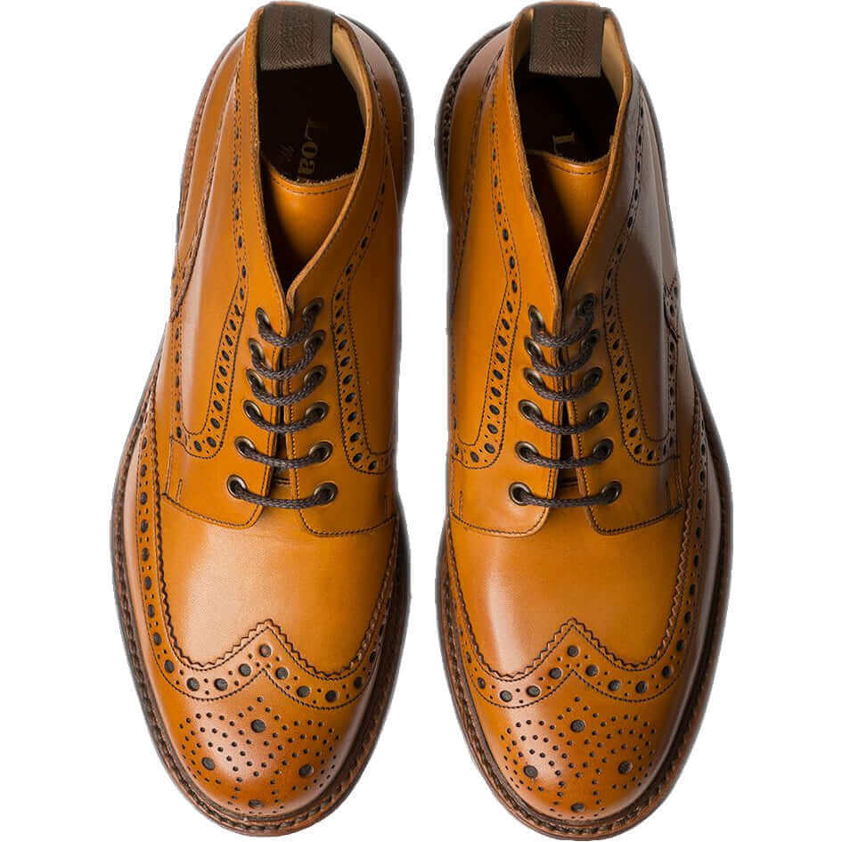 Loake - Bedale Boot | Rubber Sole - Colour: Oxblood Grain