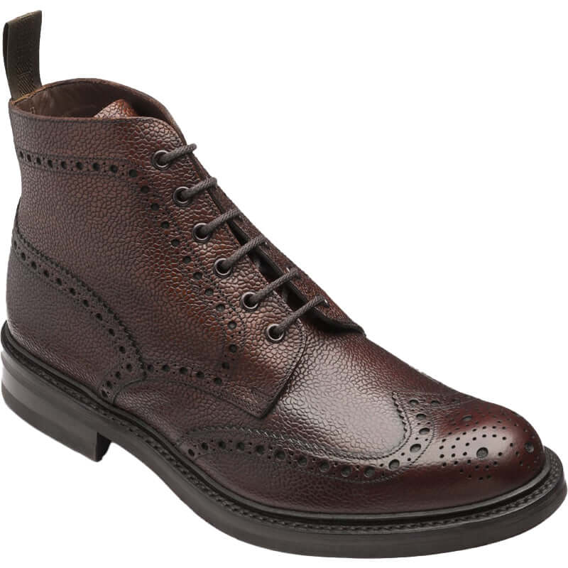 Loake - Bedale Boot | Rubber Sole - Colour: Oxblood Grain