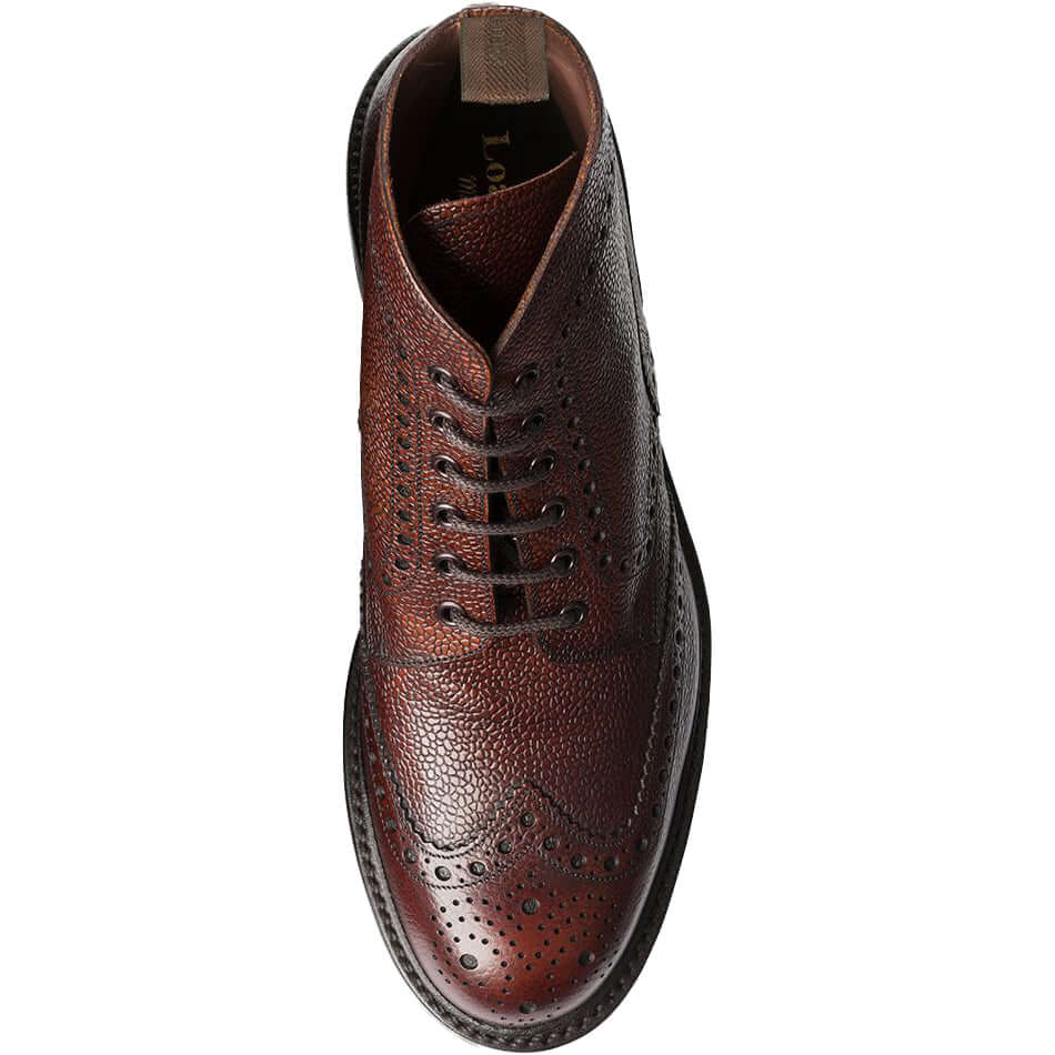Loake - Bedale Boot | Rubber Sole - Colour: Oxblood Grain