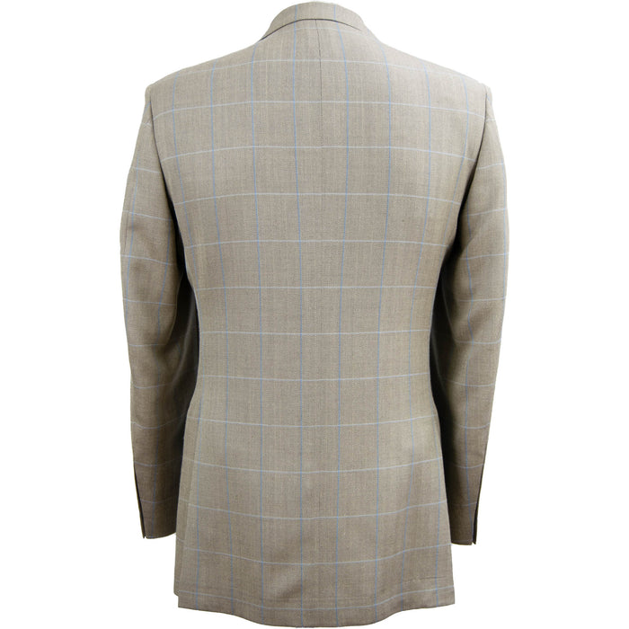 Bladen | Somerton Jacket | Beige with blue check | Chest Size: 38"
