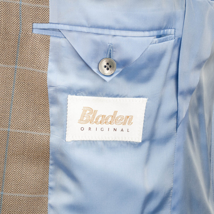 Bladen | Somerton Jacket | Beige with blue check | Chest Size: 38"