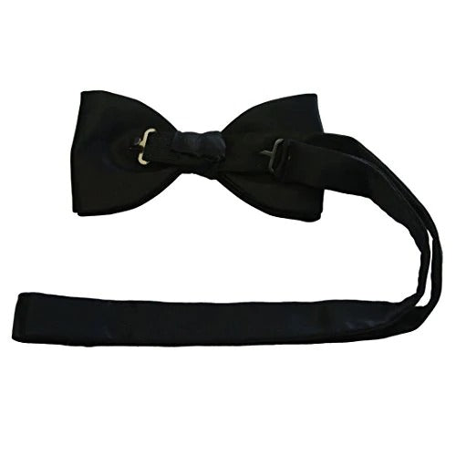 Van Buck - Ready Tied Silk Bow Tie - Colour: Black