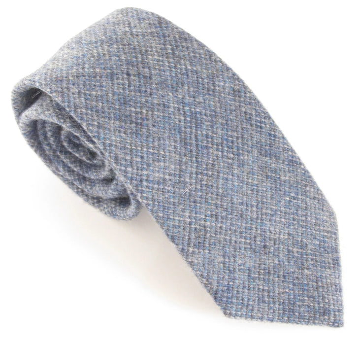 Van Buck | Rustic Wool Tie | Colour: Blue / Grey