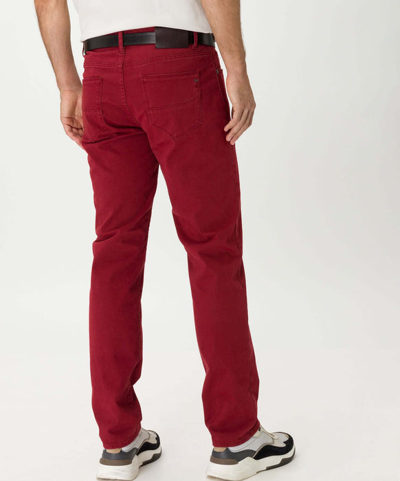 Brax | Cadiz 5 Pocket | Cardinal Red | Waist Size: 32", 34", 36", 38"