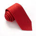 Van Buck | Plain Ribbed Silk Tie | Colour: RED